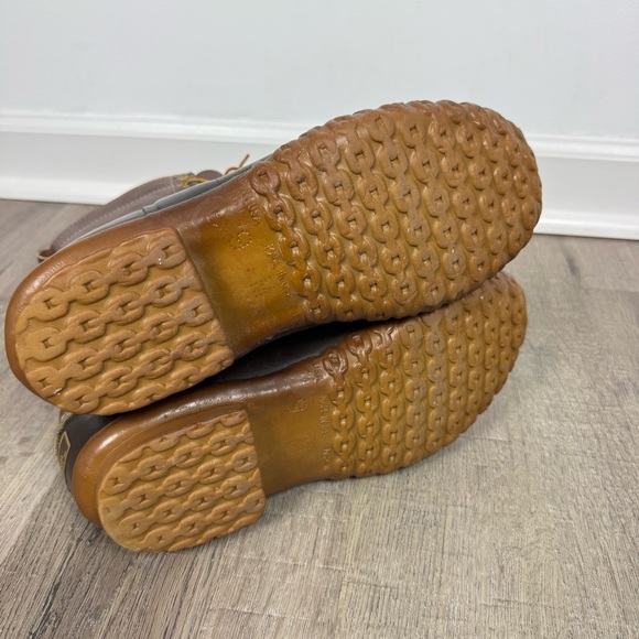 LL Bean Duck Boots Vintage Men's 9 Rubber & Leather Classic Cabincore Rain Bean - Picture 6 of 10